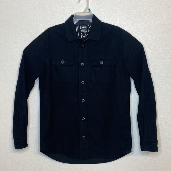 Nike Other - NIKE SB Men’s Wool Blend Black Shirt Jacket Size M